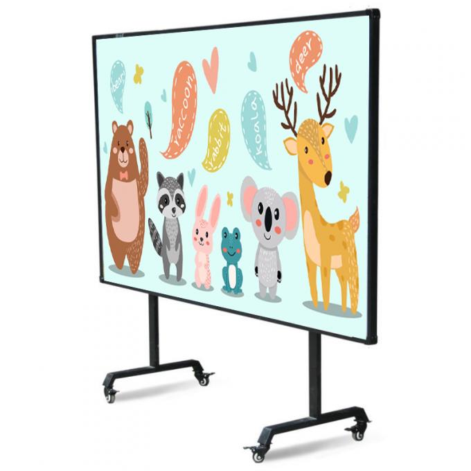 84'' Projector Smart Board , Movable Interactive Whiteboard 32767x32767
