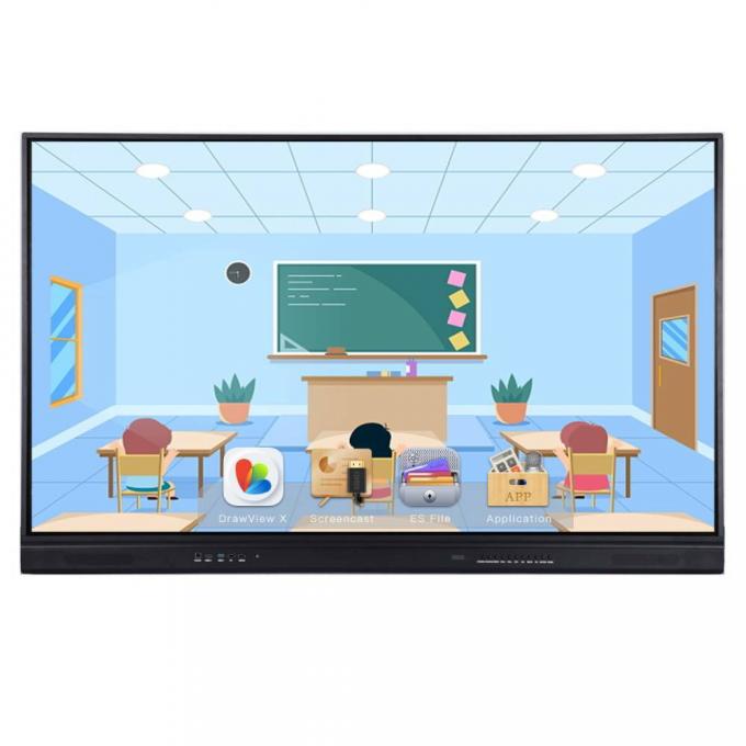 3840*2160 Interactive Flat Panel 98 100 105 Inch Multi Touch Writing ...