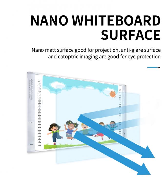 96 Inches Portable Interactive Whiteboard Smart Whiteboard With Laser Projector 7