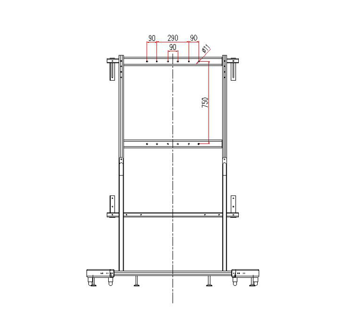 Mobile Stand for Interactive Whiteboards Use with Projectors 1