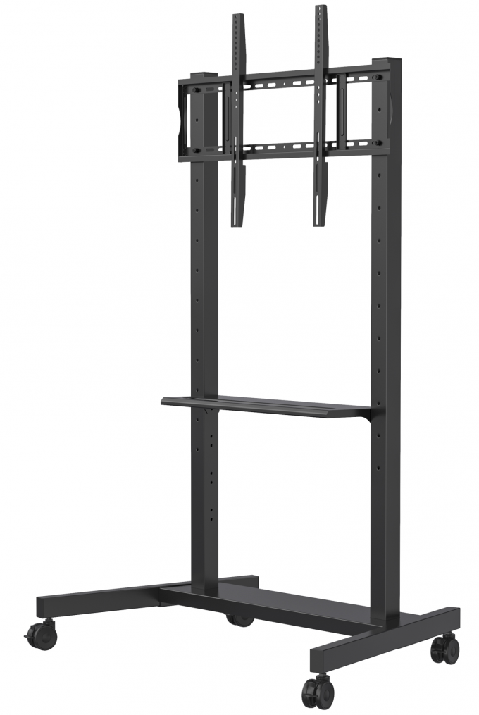 Portable mobile stand for smart interactive flat panel displays 55-86 inch. Easy to move, durable, and space-saving. Ideal for classrooms, offices, and exhibitions. Smooth wheels ensure convenience 1