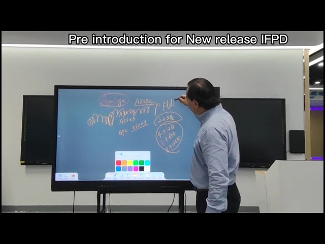 Interactive Panel 86 Inch Led Smart Board Aluminium Alloy Frame 4K 350cd/m² Infrared Touch