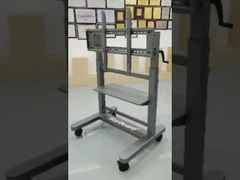 Manual Height adjustable Mobile Stand TV Trolley