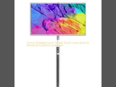 32 Inch Rotatable Smart TV with Touch Screen Kiosk for Interactive Exhibitions and Event