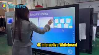 4K Interactive Whiteboard timetable