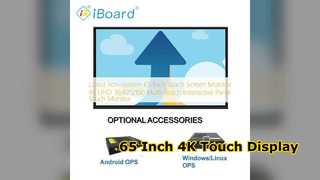 65 Inch 4K Touch Screen Monitor Interactive Panel