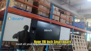 See how large this interactive panel could be! 110inch smart board with sideboard