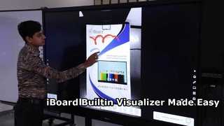 Builtin visulizer for iBoard interactive flat panel