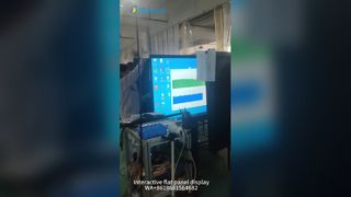 Interactive flat panel testing LCD