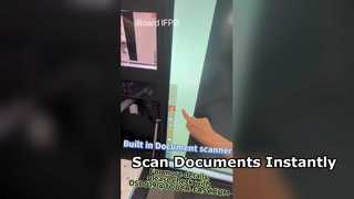 iBoard IFPD with document scanner