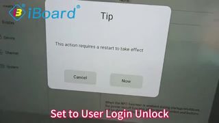 NFC function on Smart meeting boards