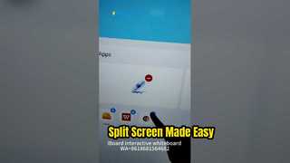 Check how to set 2 App display same time on iBoard panel please.
