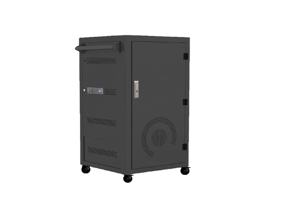 IBoard Charging Cart USB Type C Fast Public Wireless Two Point Lock Trolley Charging Vault Storage IPad Charging Cabinet