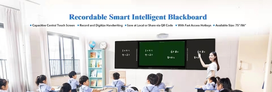 75'' Interactive Touch Screen Monitor, LED panel Intelligent Blackboard, Smart Blackboard
