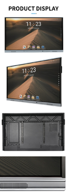 86 Inch Interactive Flat Panel Aluminium Frame Wall Mounted, Android 13, 4+32G, 3840 x 2160