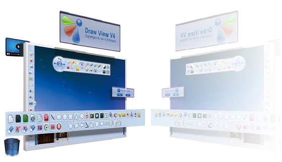 96 Inch Infrared Interactive Whiteboard Touch Screen Smart TV with Projector For Meeting Or Teaching