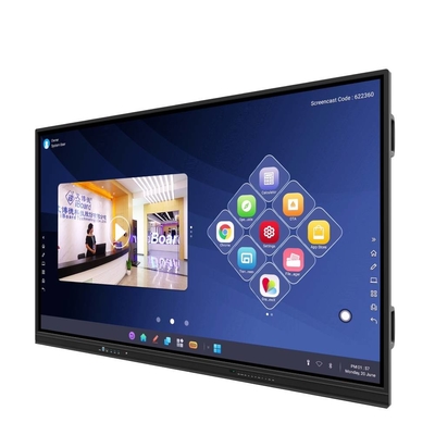 Muilty Touch 86 Inch Iboard Interactive Whiteboard All In One Touch Monitor Android 8.0 Version
