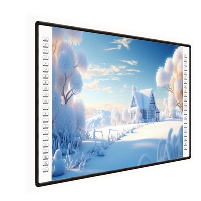 Interactive Projector Board 4K 82 85 102 Inch Side Bar 10 Touch Points USB PC Pen Finger Writing White Board For Schools