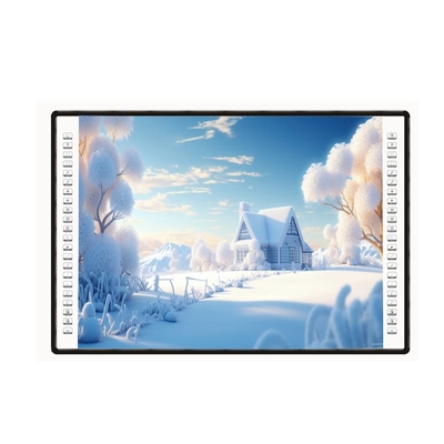Interactive Projector Board 4K 82 85 102 Inch Side Bar 10 Touch Points USB PC Pen Finger Writing White Board For Schools
