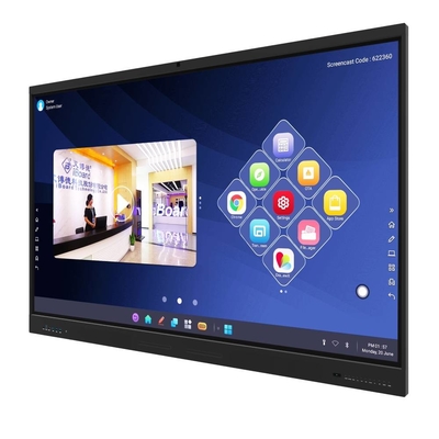 EDLA CE Factory Infrared Interactive Whiteboard LAN OPS Android All In One Touch Panel 86 98 Inch