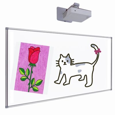 102 Inch Interactive Projector Board with Nano Surface and 10 Touch Points for School Classroom