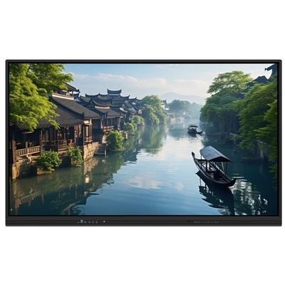 Anti glare tempered glass 86 inch touch panel screen infrared touch whiteboard multi functional with pc board