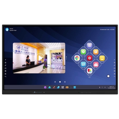 LCD Smart Board 110 Inch Latest Interactive Display For Large Class Meeting Room Corporate