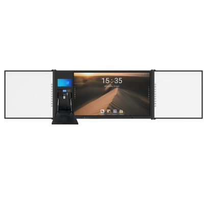 Voice Face Ai Recognition Camera Built In Interactive Blackboard With 75 Inch Android Windows System Multi Touch Display