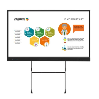 Android System 11 13 Interactive Flat Panel WIFI Bluetooth Hotspot USB TYPE-C Smart Boards Tv For Campus School