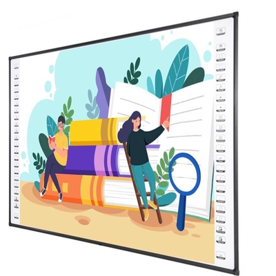 96 Inch Interactive Whiteboard Wall Mount Ceramic Surface Indoor Projection Board Teaching Smart Board With Media Player
