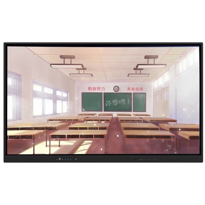 86 Inch Android 13 20 Touch Points 220V Power Supply Interactive Touchscreen 4K Whiteboard With Camera Mic For Education