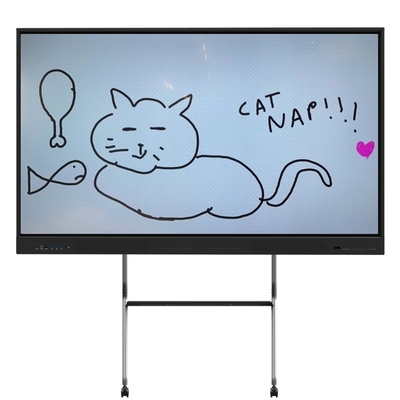 3840*2160  LCD Teaching Board 5ms Interactive Touch Board Windows Linux Infrared For Business Or School Education