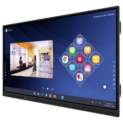 Interactive Touch Screen Display 86 inch 4K Smart Board for School Corporate