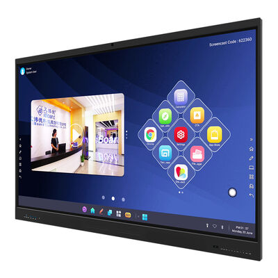 Interactive Flat Panel 98 Inch Smart Touch Screen Display for Classroom Office