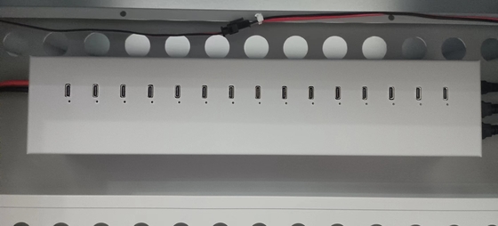 Charging Cart AC Charging DC Charging And USB Type A Type C Vault Storage IPad Charging Cabinet With Wheels