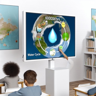 60000hrs Life Cycle Interactive Flat Panel for Education in White