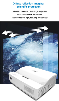 IBoard Cheap DLP Laser Portable Projector 4K Whiteboard Ultra Short Throw Projector For Classroom School Teaching Boards