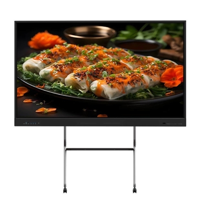 Interactive Whiteboard Flat Panel Smart Touch Monitors TV 4K Ultra HD Screen with All-in-one PC for Business &amp; Teaching