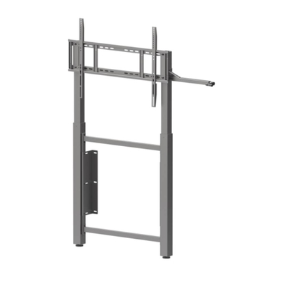 Wall Mounted Hand Lifting Adjustable Interactive Whiteboard Stand Trolley For 65 Inch 75 Inch Tv Smart Monitors