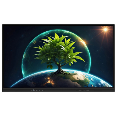 LCD Smart Board 86 Inch Android 14 With 8+128G 40 Touch Points Wifi Bt Hdmi Calibrated Software For School Officeworks