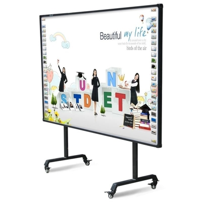 IR Interactive Whiteboard 82 96 Inch 20 Touch Points 16:9 4:3 Projection Board USB Connection For Nursery School Office