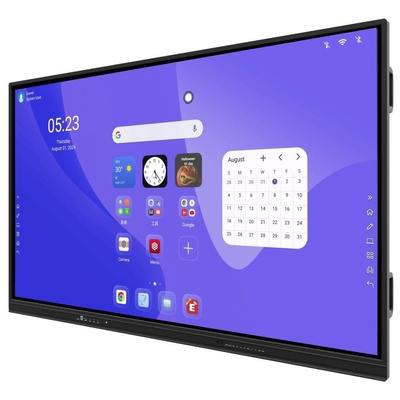LCD Smart Board 86 Inch Android 14 8+128G Camera and Mic Built in Windows 50 Touch PointsWIfi BT for Schools Meeting