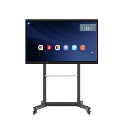 500cd/m2 Brightness LCD Smart Board with Android OS 14 and Or Gray Black Frame Color