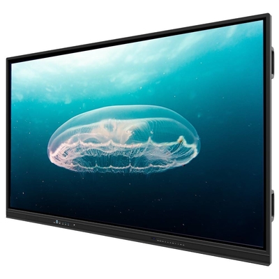 Interactive Flat Panel 98 105 110 Inch Android Wins Laptop Wireless Share RJ45 MIC In With Powerful Software For Conference Class Online E-learning