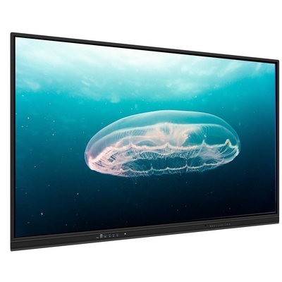 Interactive Flat Panel 98 105 110 Inch Android Wins Laptop Wireless Share RJ45 MIC In With Powerful Software For Conference Class Online E-learning