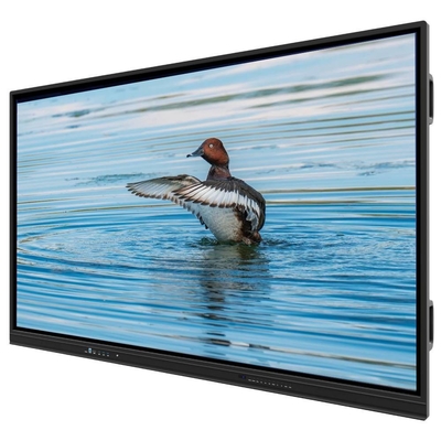 LCD Smart Board Windows Os 10 Or 11 Pro Actived Optional 4K UHD 3840*2160 Resolution AC 110-240V Voltage TF OPS Slot For Classroom School Learning