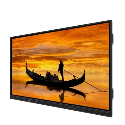 LCD Smart Board Windows Os 10 Or 11 Pro Actived Optional 4K UHD 3840*2160 Resolution AC 110-240V Voltage TF OPS Slot For Classroom School Learning