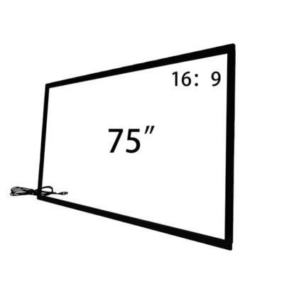 USB Connection 19 To 200 Inch Infrared Touch Open Glass Frame For Screens Video Wall Kiosk