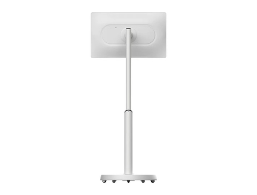 Factory Sale 32 Inch White Charegable Ktv Restaurant Showing Room Stage Touch Android Panels Tablet With Movable Wheels An Camera And Speakers