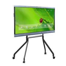 Newer Version Android System Interactive Flat Panel With High Contrast 1200:1 And Cursor Speed 100 Dot/S  20 Touch Point supported with screen share interactive whiteboard